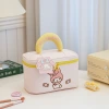 Sanrio makeup bag, large capacity, portable, cute girl, high appearance level, KT cat storage bag, toiletry bag, cartoon Specification image